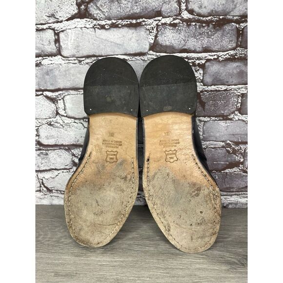 PRONTO UOMO Black Leather Split Toe Oxfords Lace Up Shoes Men’s Sz 10.5M US/44EU - Picture 11 of 16